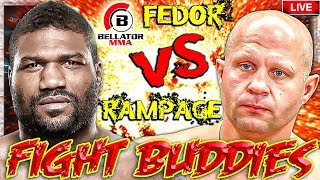 🔴 BELLATOR 237 FEDOR VS RAMPAGE  CHANDLER VS OUTLAW LIVE FIGHT REACTION [upl. by Felske4]