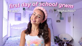 get ready with me for the first day of school grwm vlog [upl. by Naillil]