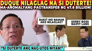 🔴DUTERTE NABULGAR ang KURAKOTDUQUE UMAMIN NA BINULGAR ang ANOMALYANG PAGTRANSFER ng 476 BILLION [upl. by Atekihs412]