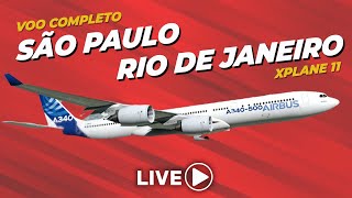 Tutorial A340500 de São Paulo para Rio de Janeiro no Xplane 11 [upl. by Myrta]