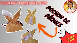 Coudre un Pochon Lapin pour Pâques 🥕  15 MIN  Patron GRATUIT pour débutant💖 [upl. by Catie]