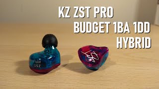 KZ ZST Review  Budget Hybrid Earphone 1DD and 1BA [upl. by Howzell]