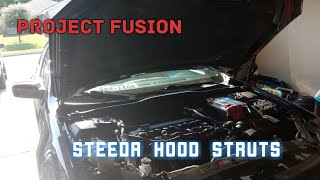 Ford Fusion Steeda hood struts Review [upl. by Mallorie]