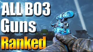 All Bo3 Zombies Guns Ranked From Worst To Best [upl. by Kapor]