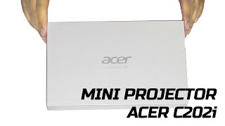 Acer C202i unboxing  Portable Mini Projector [upl. by Shelman412]