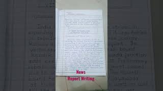 News Report WritingEnglish Writing Skills 10th Subscribe for More [upl. by Odnomra104]