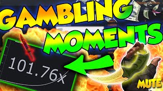 CSGO  CRAZIEST GAMBLING MOMENTS 400000 [upl. by Yul]