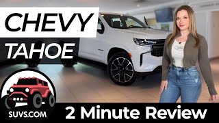 2022 Chevrolet Tahoe RST  2 Minute Review  SUVScom [upl. by Fritts]