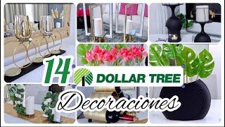 LAS 14 MEJORES DECORACIONES DEL DOLLAR TREE  MARATON DE CENTROS DE MESA [upl. by Scholz]