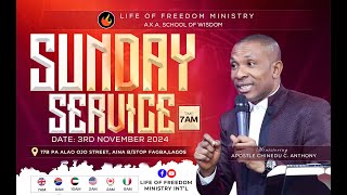 Sunday Service  With Apostle Chinedu C Anthony  3rd November 2024 [upl. by Ahsoem]