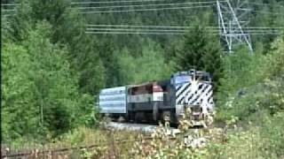 BC Rail Squamish Sub  Pemberton Pushers in Action 1 [upl. by Nie982]