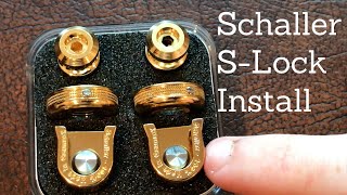 How To Install Schaller SLocks  Electric Guitar Strap Locks [upl. by Atsirtal]