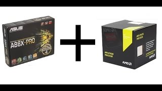 Installing my Athlon X4 880K into my Asus A88XPro [upl. by Nutsud]