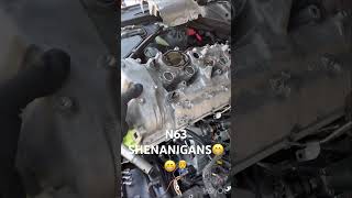 Valve cover gasket N63tu bmw fail mechanic n63 [upl. by Dove]