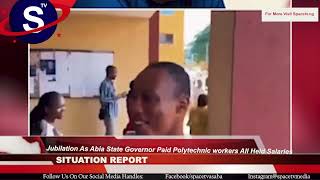 Jubilation As Abia State Governor Paid Polytechnic workers All Held Salaries [upl. by Joses]