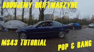 BMW E46 Driftowóz  Programowanie MS43 Hard Limiter i Pop amp Bang  DMW Moto TV [upl. by Linskey277]