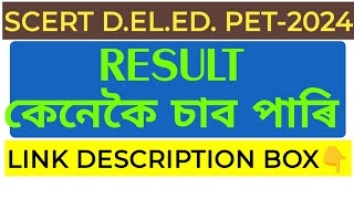 SCERT D EL ED PET RESULT 2024  HOW TO CHECK SCERT D EL ED RESULT  D EL ED PET RESULT CHECK [upl. by Petrick]