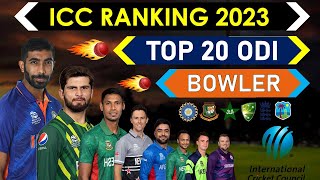 ICC Ranking 2023  Top 20 ODI Bowler 2023  Top 20 Dangerous ODI Bowler ICC Ranking 2023 [upl. by Eciral]