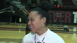 Dawn Staley previews LSU matchup [upl. by Melone]