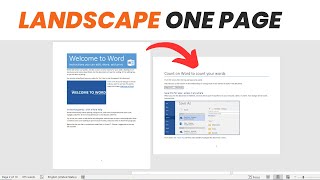 How to Landscape One Page in Word  Change Orientation in MS Word [upl. by Aseel]