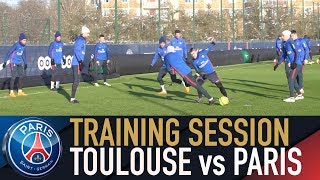 TRAINING SESSION  ENTRAINEMENTS  TOULOUSE vs PARIS SAINTGERMAIN [upl. by Traweek]