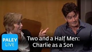 Two and a Half Men  Charlie as a Son Paley Center Interview [upl. by Dirfliw688]