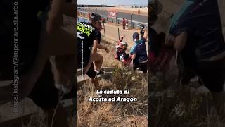 Pedro Acosta Crash Rider OK 😅  aragongp motogp pedroacosta [upl. by Eenhat]