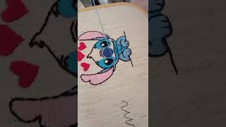 Broderie personnalisée Stitch handmade art drawing [upl. by Troy]