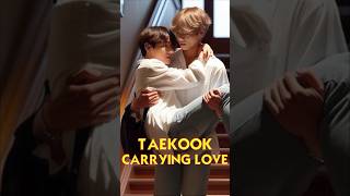 Taekook Carrying Love taekook taekookshorts taekooklovestoryshorts [upl. by Duffy26]