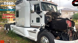 KENWORTH T660 ENGINE SWAP 14Liter Detroit OUT ADD IN CUMMINS ISX CM871 SO1 EO1 RANOampGRAVY SPEC [upl. by Phyllys]