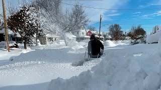 Buffalo snowstorm 2022 Unbelievable 77 inches of snow [upl. by Thorlay382]