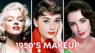 1950s OLD HOLLYWOOD GLAM Makeup Tutorial  3 Iconic Makeup Looks [upl. by Aleuname]