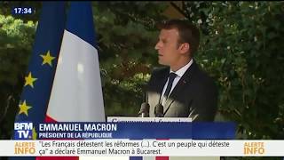 Tout le mépris de Macron envers le peuple français dans ce geste du bras [upl. by Hylan903]