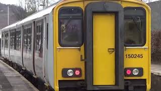 Taffs Well train station train going to Merthyr Tydfil [upl. by Aikaz]