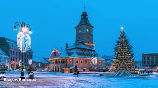 Brasov Christmas Market in Transylvania Romania [upl. by Ylrebme542]