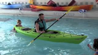 Adapted Kayaking training for Double Amputee [upl. by Nappie]