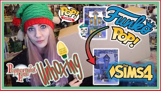 ⛄️ Peppermint Lane Funko Pop Unboxing 🎄💡 Lighting them up amp building in The Sims 4 ✨ UK [upl. by Nemraciram]