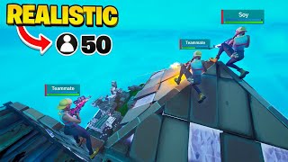 I Tried 50PLAYER TRIO ZONEWARS  in Fortnite Realistic Scrim Endgames [upl. by Namzed85]