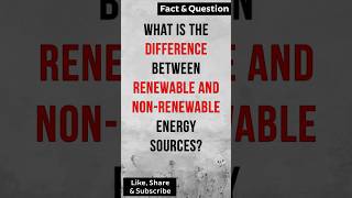 What is the difference between renewable and nonrenewable energy sources [upl. by Lilah580]