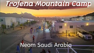 Neom Project Trojena Mountain Camp Tour  Hassan Food Secret [upl. by Pani]