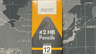 BRUSTRO PENCIL  HB PENCIL  NO 2 PENCIL  REVIEW [upl. by Annoyik]