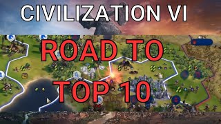 Civ 6 Competitive Multiplayer  Road to Top 10 current rank 12 BBG Beta 59 [upl. by Intruok]