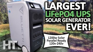 BLUETTI EP500 5120wh LiFePO4 UPS BACKUP Off Grid Solar Generator Kickstarter Review [upl. by Newob]