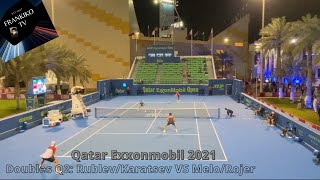 RublevKaratsev vs MeloRojer  Qatar Exxonmobil 2021 Highlights [upl. by Idorb357]