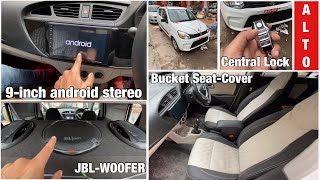 वाह भाई 50 हज़ार में पूरी CAR Modified करदी👏9inch Android stereoJBL COMPONENTALTO FULLY MODIFIED [upl. by Otrebmuh]