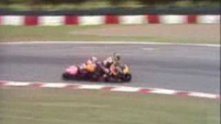 Moto 250 GP Capirossi vs Harada Crash [upl. by Rosenzweig417]