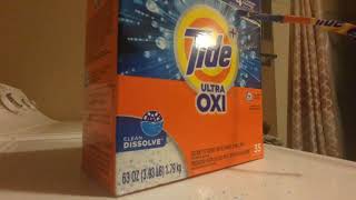 unboxing tide ultra oxi powder detergent [upl. by Hadihsar652]