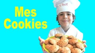 COMMENT FAIRE des COOKIES aux PÉPITES de CHOCOLAT pour le GOÛTER 🍪 Ma RECETTE FACILE et RAPIDE 😀 [upl. by Goode]