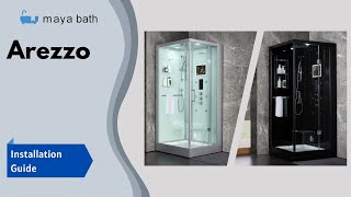 Maya Bath Platinum Arezzo Steam Shower Installation [upl. by Dnomayd]