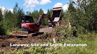 House Build Series 2 Laneway Site and Septic Excavation [upl. by Toh889]